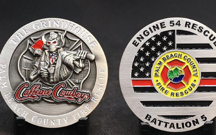 Custom Firefighter Challenge Coins